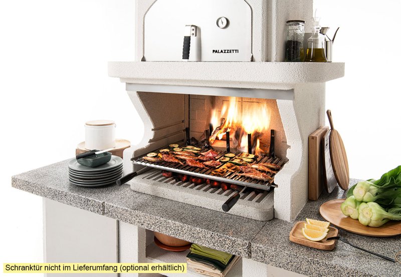 Palazzetti Grillkamin Pamplona mit Pizzaofen inkl. Montagematerial