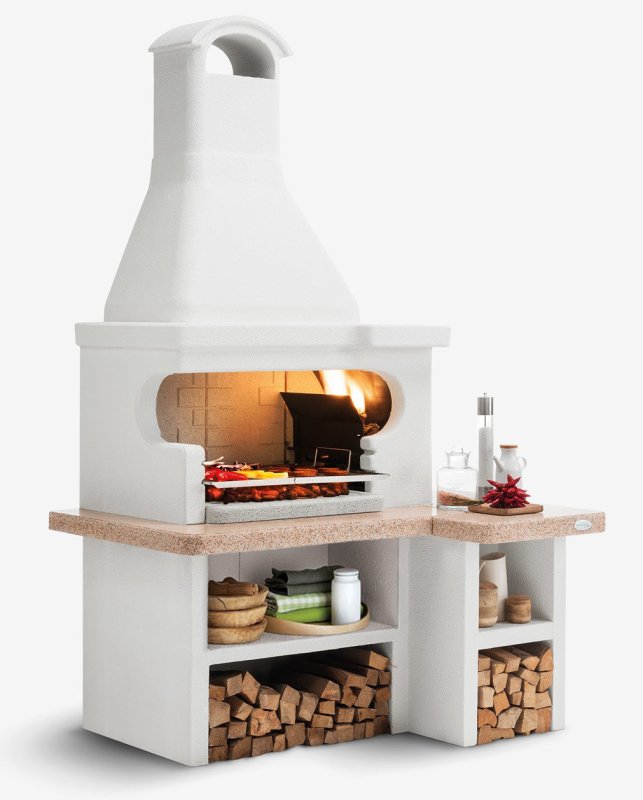 Palazzetti Grillkamin Tropea 4 inkl. Montagematerial (ohne Türen, optional erhältlich)