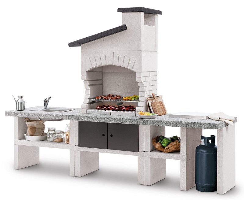 Palazzetti Outdoor Küche Guanaco 2 inkl. Montagematerial