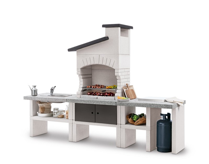 Palazzetti Outdoor Küche Guanaco 2 inkl. Montagematerial