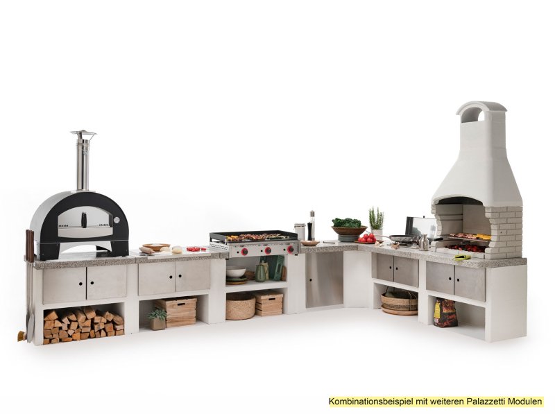 Palazzetti Outdoor Küche: Modul Grillkamin Marbella inkl. Montagematerial