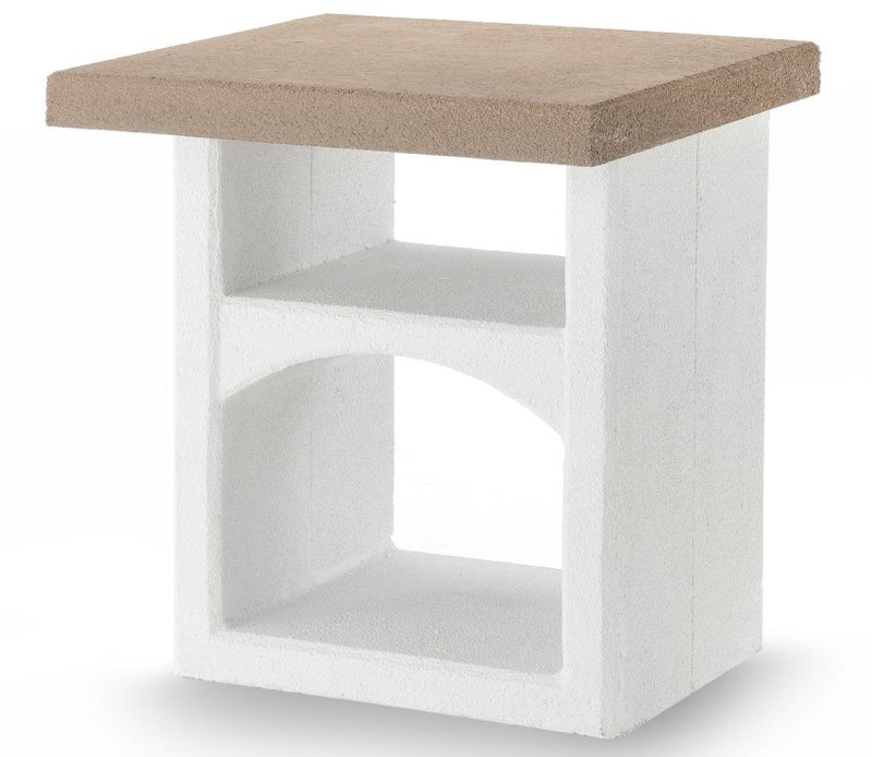 Palazzetti Outdoor Küche: Modul Arbeitsfläche für Brioni Grillkamin