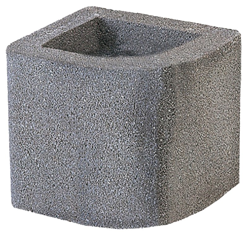 Palazzetti Verlängerungselement für Schornstein / 30 x 30 x 25 cm, abgerundet