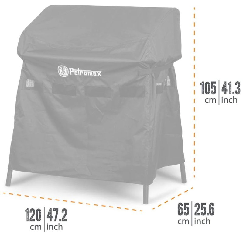 Petromax Abdeckhaube Gastisch ge90 & Feuertopf Tisch fe90