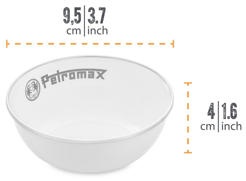 Petromax Emaille Schalen / 160 ml / weiß, 2 Stück