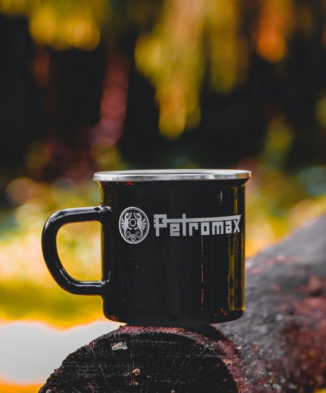 Petromax Emaille Becher / schwarz