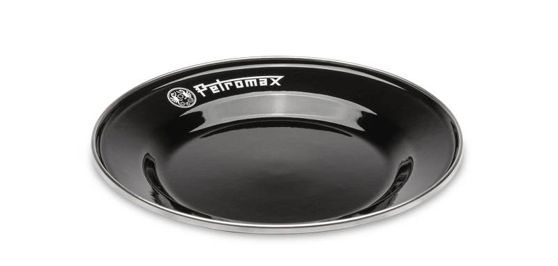 Petromax Emaille Teller / Ø18 cm / schwarz, 2 Stück