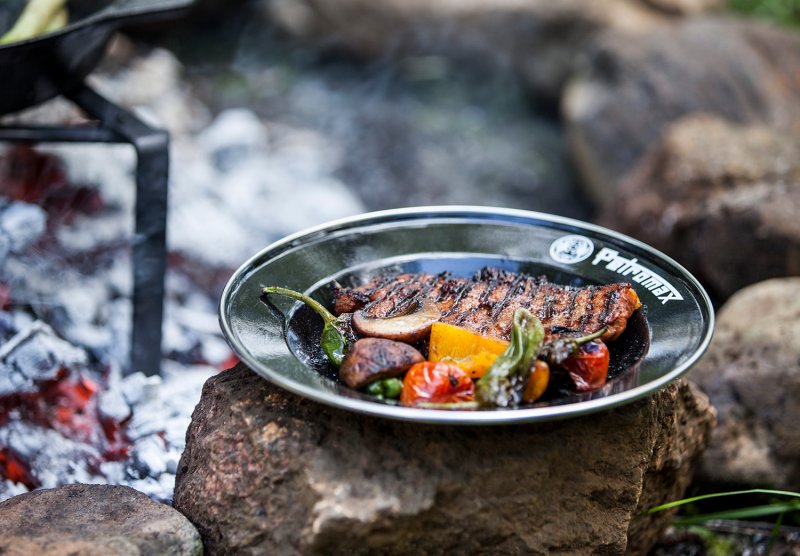 Petromax Emaille Teller / Ø22 cm / schwarz, 2 Stück