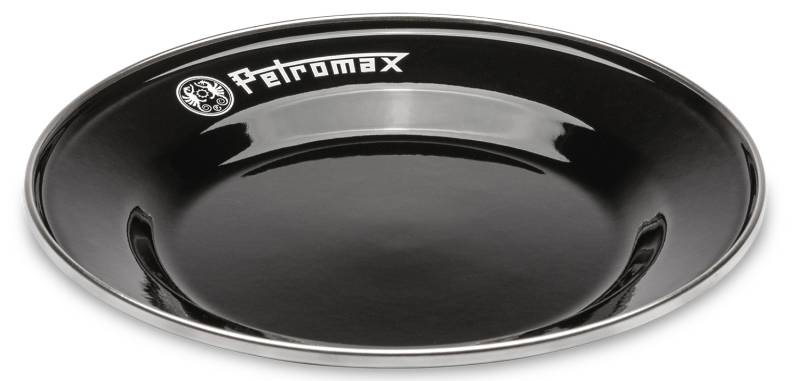 Petromax Emaille Teller / Ø26 cm / schwarz, 2 Stück