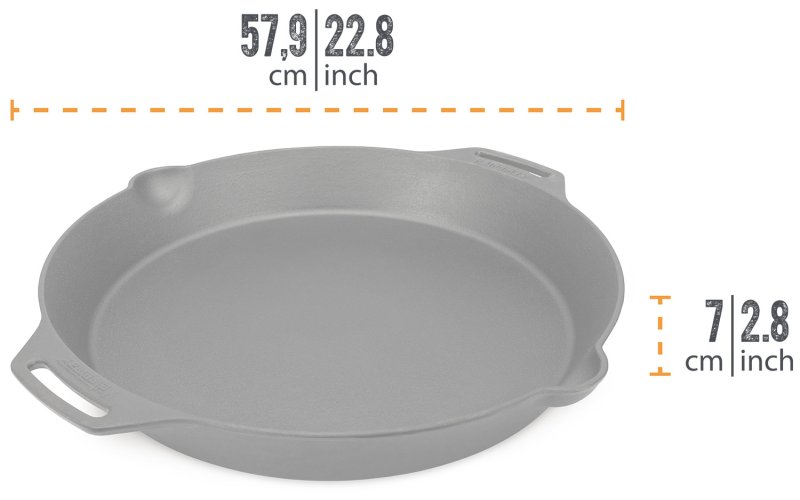 Petromax Feuerpfanne Gusseisen fp50h-t mit zwei Henkeln