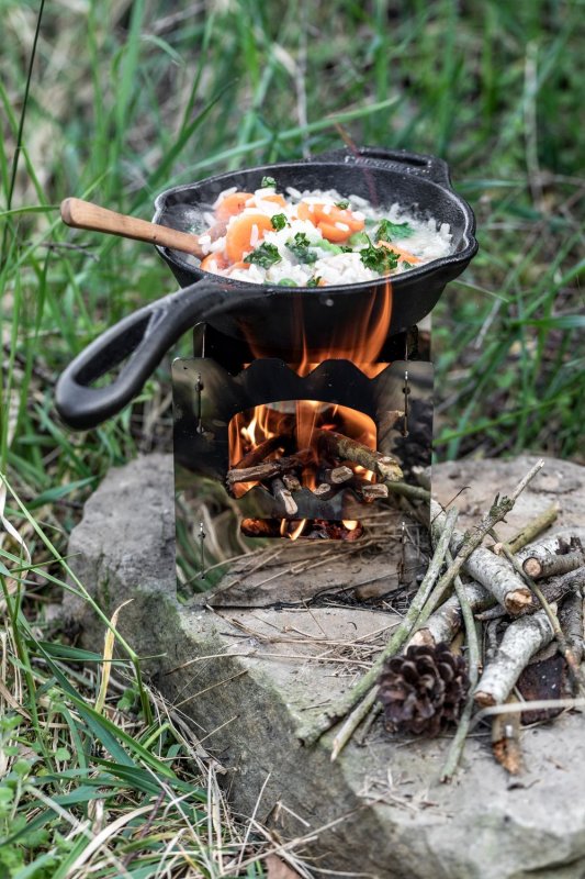 Petromax Feuerpfanne Gusseisen fp15-t mit Stiel