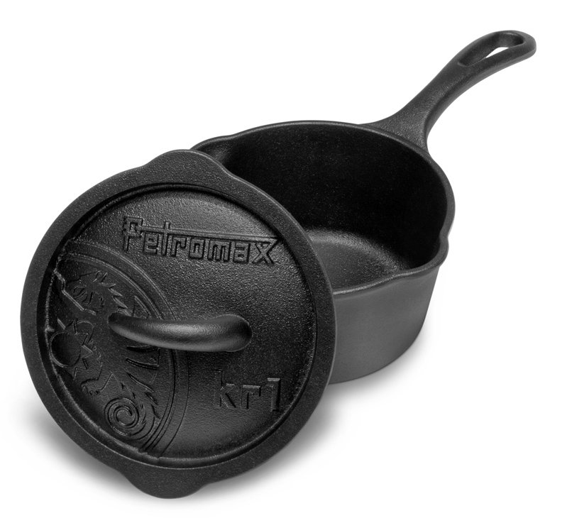 Petromax Gusseiserne Kasserolle mit Deckel kr1