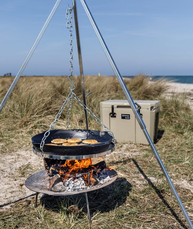 Petromax Feuerpfanne Gusseisen fp50h-t mit zwei Henkeln