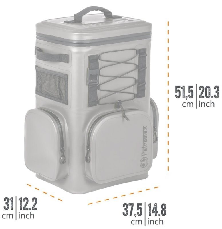 Petromax Kühlrucksack 17 Liter / dunkelgrau