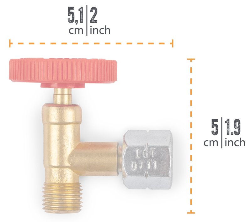 Petromax Regulierventil für Gastisch