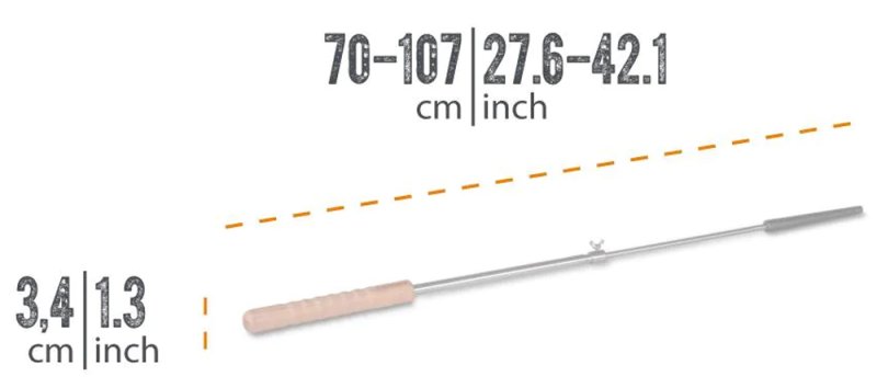 Petromax Stockbrot Spieß mit Gusseisenspitze