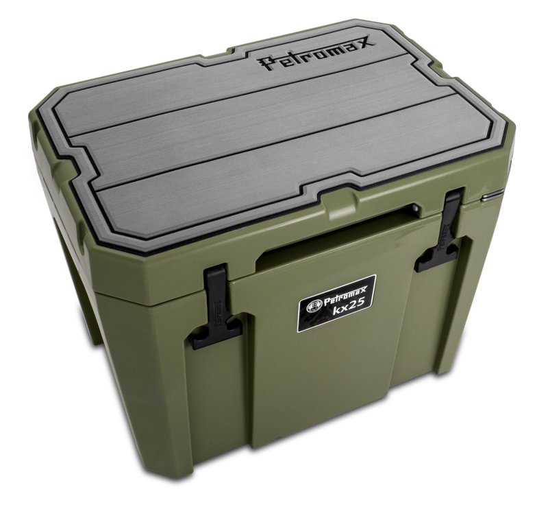 Petromax Haft-Auflage für Kühlbox kx25 grau mit Linien