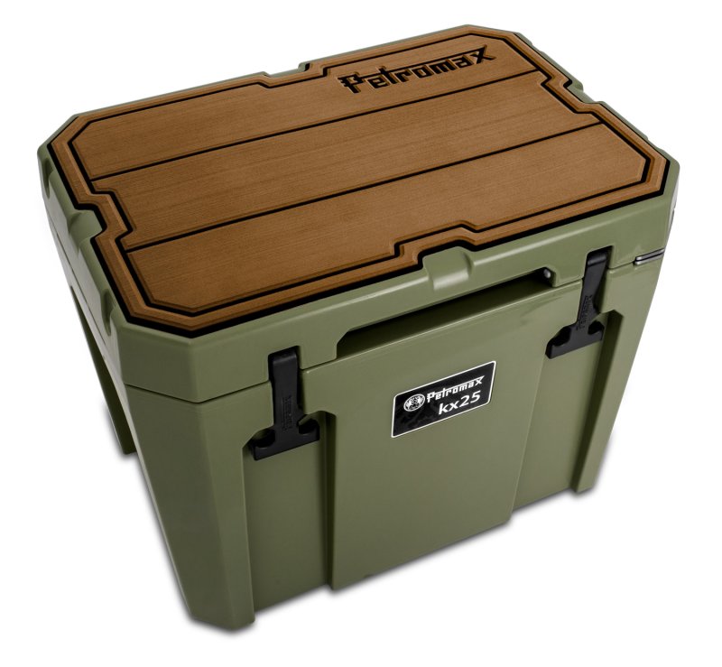 Petromax Haft-Auflage für Kühlbox kx25 braun mit Linien