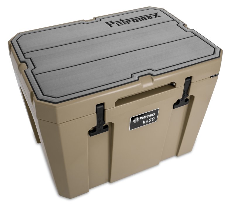 Petromax Haft-Auflage für Kühlbox kx50 grau mit Linien
