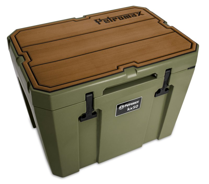 Petromax Haft-Auflage für Kühlbox kx50 braun mit Linien
