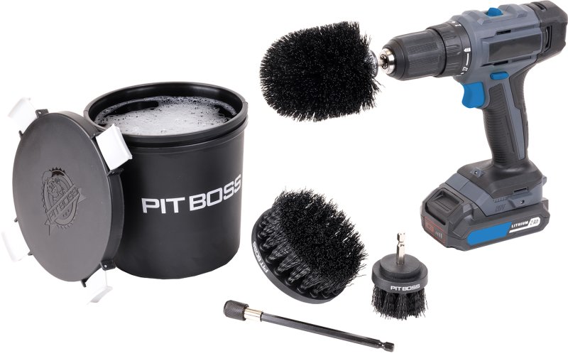 Pit Boss Grill Cleaning Kit - 5-teiliges Grill-Reinigungsset für Bohrmaschine & Akkuschrauber