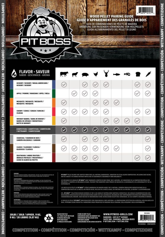 Pit Boss Hartholz Pellets - Competition Blend - 9 kg