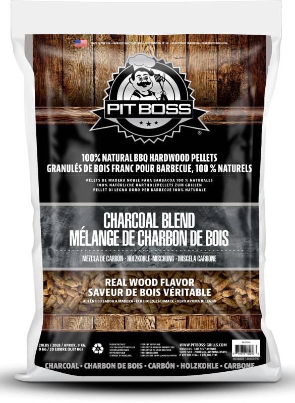 Pit Boss Hartholz Pellets - Charcoal Blend - 9 kg