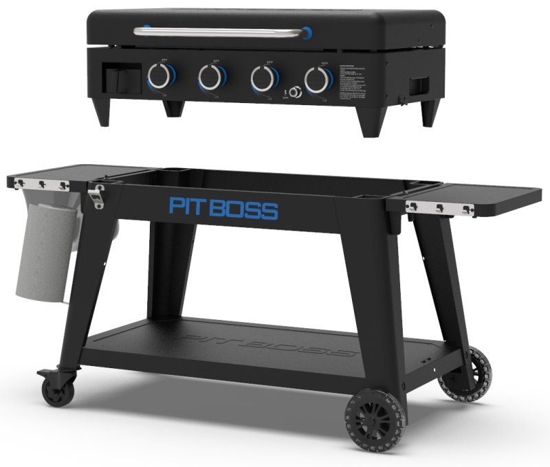 Pit Boss Plancha Grill Ultimate Plancha 4-Brenner - mit Untergestell