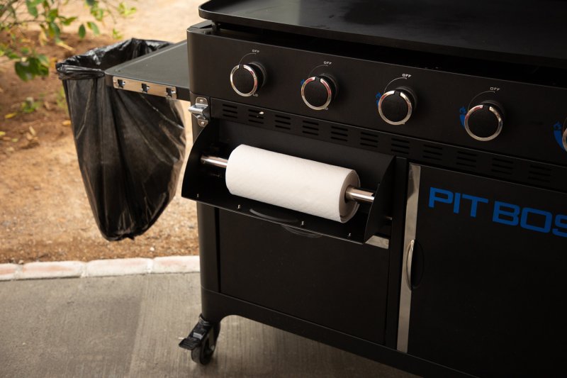 Pit Boss Plancha Grill Ultimate Plancha 5-Brenner Grillstation - inkl. 5-teilig Grillbesteck Set + Abdeckhaube