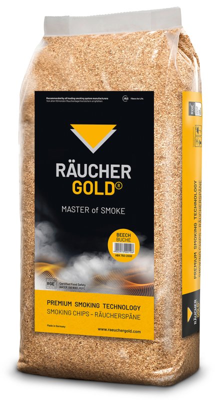 Räuchergold Räucherspäne Buche fein (750/2000) / 15 kg