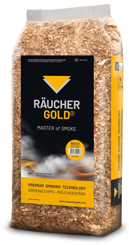 Räuchergold Räucherspäne Buche grob (2/16) / 15 kg