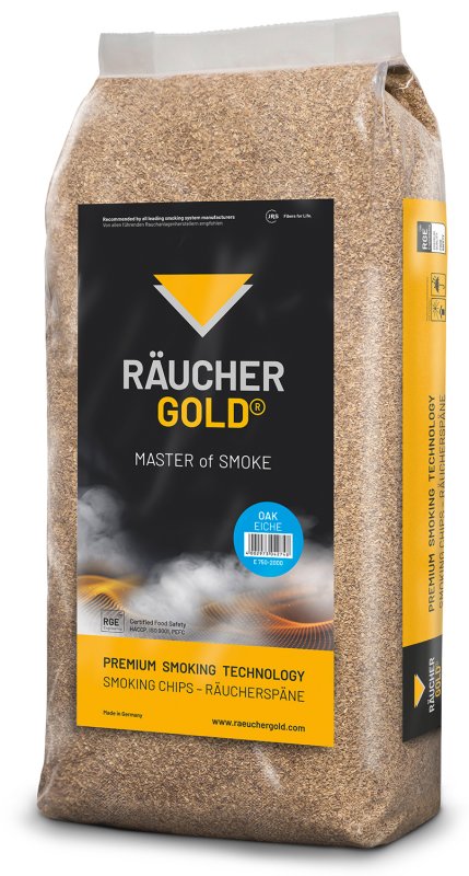 Räuchergold Räucherspäne Eiche fein (750/2000) / 15 kg