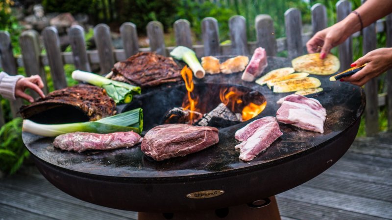 Remundi Feuerplatte Nero L84 - Durchmesser 102 cm