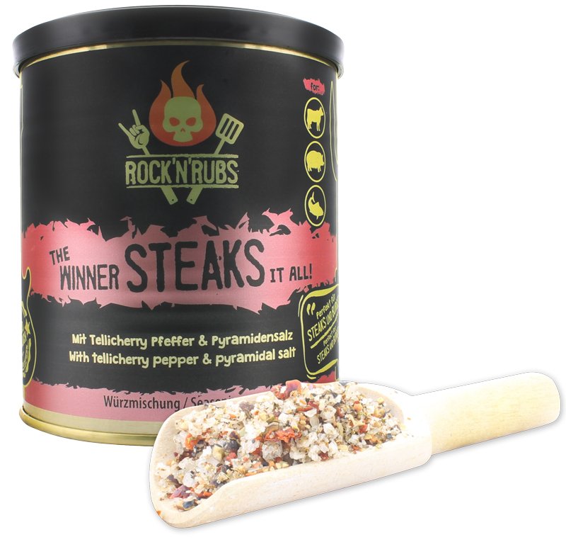 Rock'n Rubs - The Winner steaks it all - BBQ Rub 140 g Dose