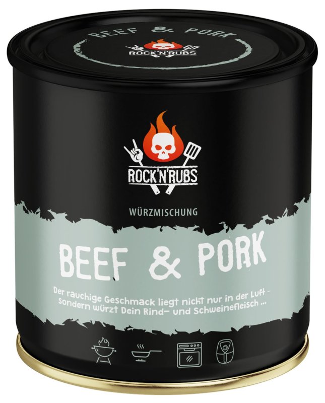 Rock'n Rubs - Beef & Pork BBQ Rub - 140g Dose