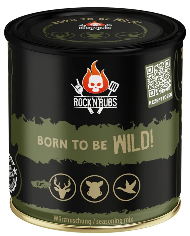 Rock'n Rubs - Born to be wild - BBQ Rub 190 g Dose