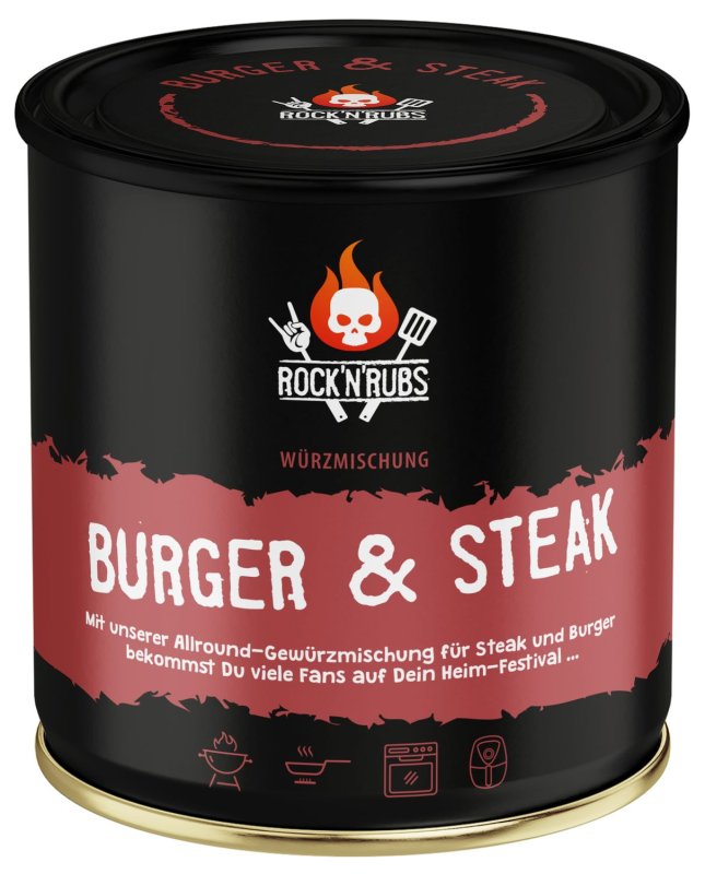Rock'n Rubs - Burger & Steak BBQ Rub - 150g Dose