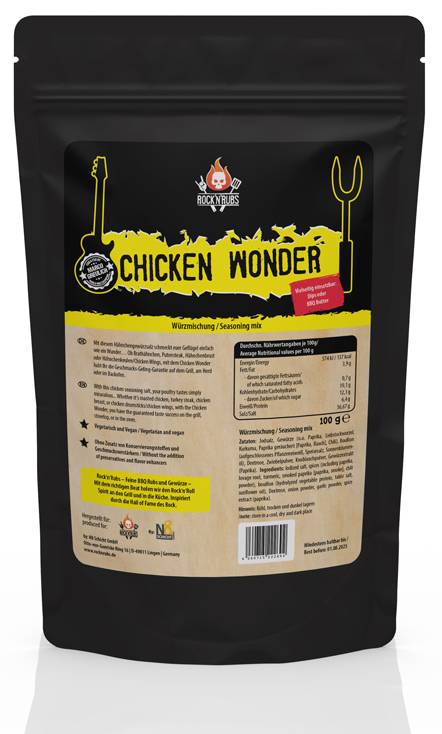 Rock'n Rubs - Chicken Wonder - BBQ Rub 100 g Beutel