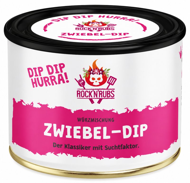 Rock'n Rubs - Dip Dip Hurra - Zwiebel Dip - 70g Dose