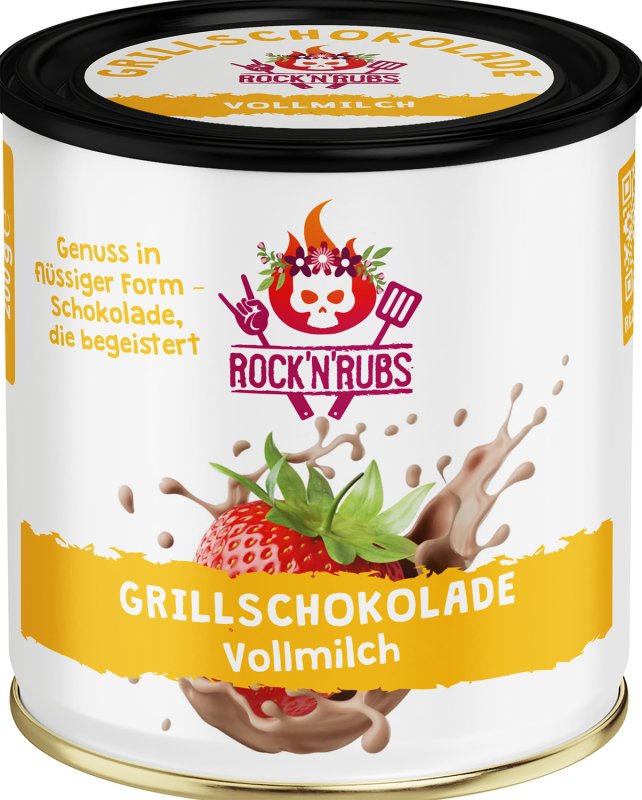 Rock'n Rubs - Grillschokolade Vollmilch - 200 g Dose
