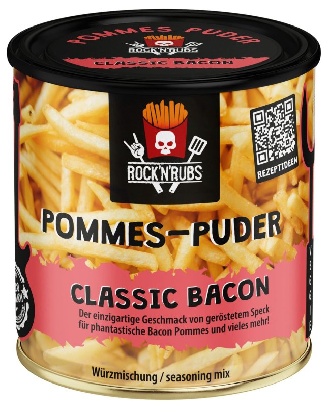 Rock'n Rubs - Pommes Puder - Classic Bacon - 150g Dose