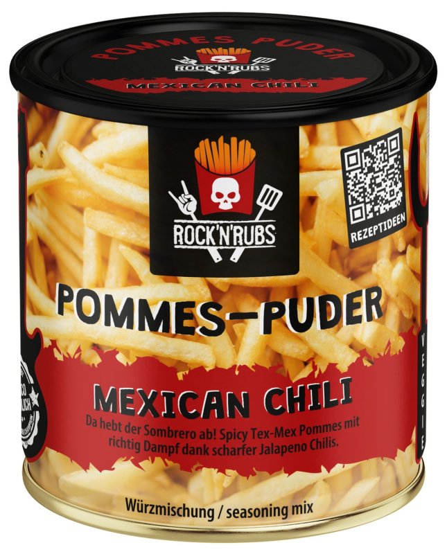 Rock'n Rubs - Pommes Puder - Mexican Chili - 150g Dose