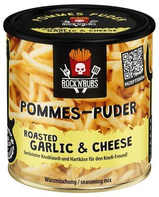 Rock'n Rubs - Pommes Puder - Roasted Garlic & Cheese - 150g Dose