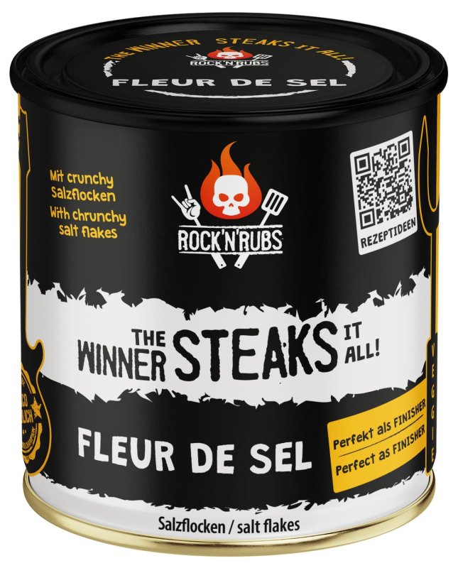 Rock'n Rubs - The Winner steaks it all - Fleur de Sel - 220 g Dose