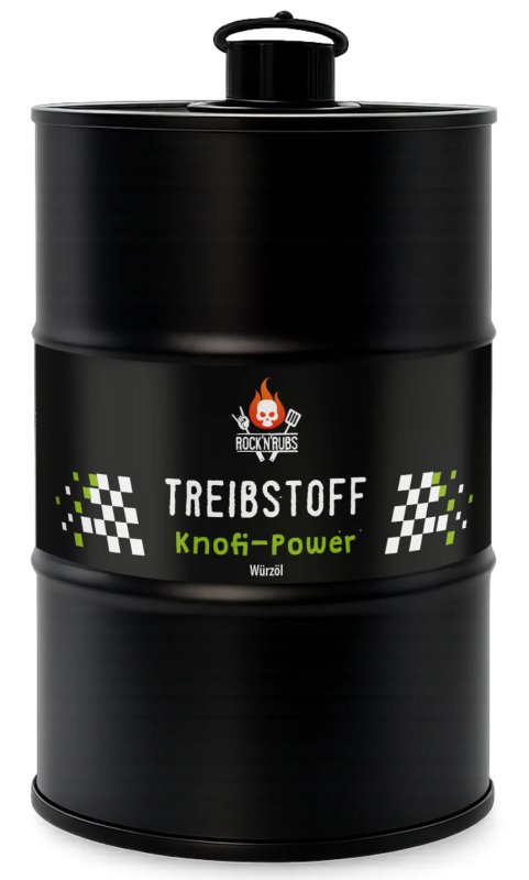 Rock'n Rubs - Treibstoff Knofi-Power - Rapsöl mit Knoblauch 500 ml