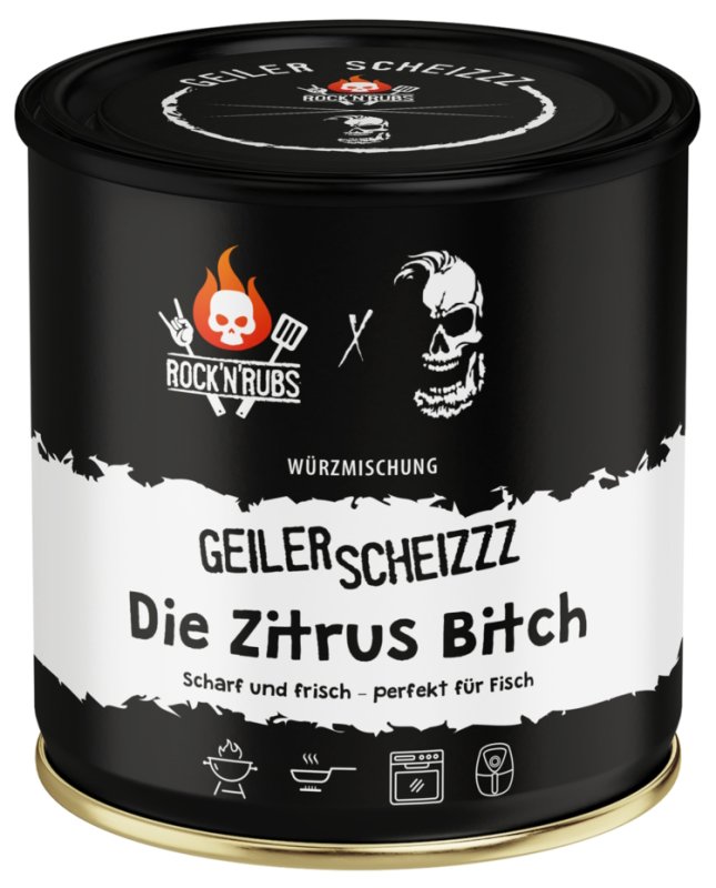 Rock'n Rubs - Geiler Scheizzz - Die Zitrus Bitch - BBQ Rub 170 g Dose