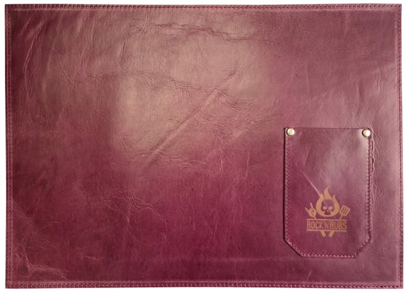 Rock'n Rubs Tischset aus Leder, lila