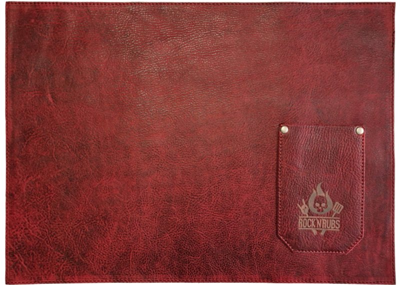 Rock'n Rubs Tischset aus Leder, rot