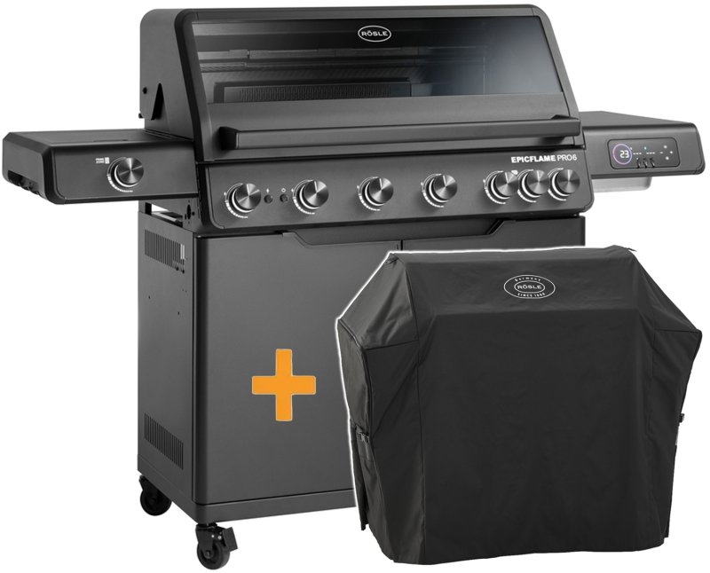 Rösle Gasgrill EPICFLAME Pro 6 inkl. Abdeckhaube