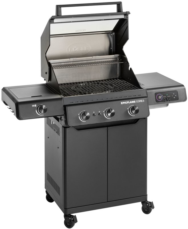 Rösle Gasgrill EPICFLAME Core 3 inkl. Abdeckhaube